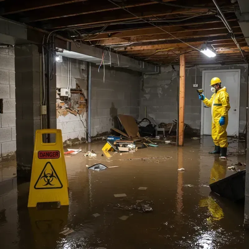 Flooded Basement Electrical Hazard in Greenland, NH Property